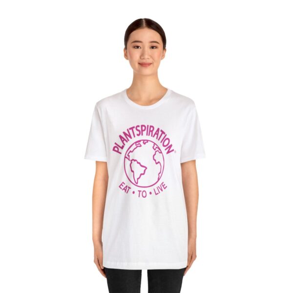 Plantspiration® Pink Unisex Jersey Short Sleeve Tee - Image 3