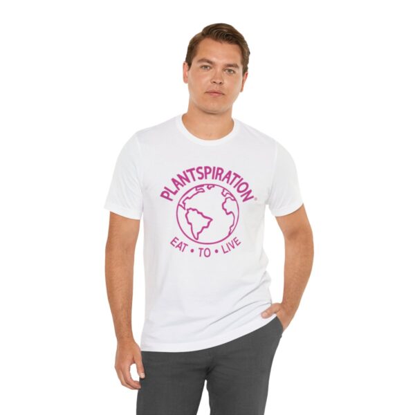 Plantspiration® Pink Unisex Jersey Short Sleeve Tee - Image 6