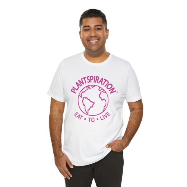 Plantspiration® Pink Unisex Jersey Short Sleeve Tee - Image 8