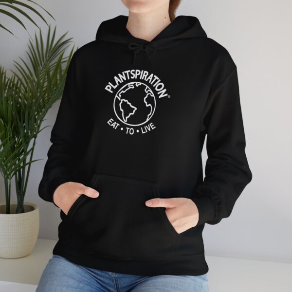 Plantspiration® Black & White Unisex Heavy Blend™ Hooded Sweatshirt - Image 26