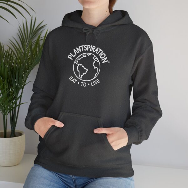 Plantspiration® Black & White Unisex Heavy Blend™ Hooded Sweatshirt - Image 65