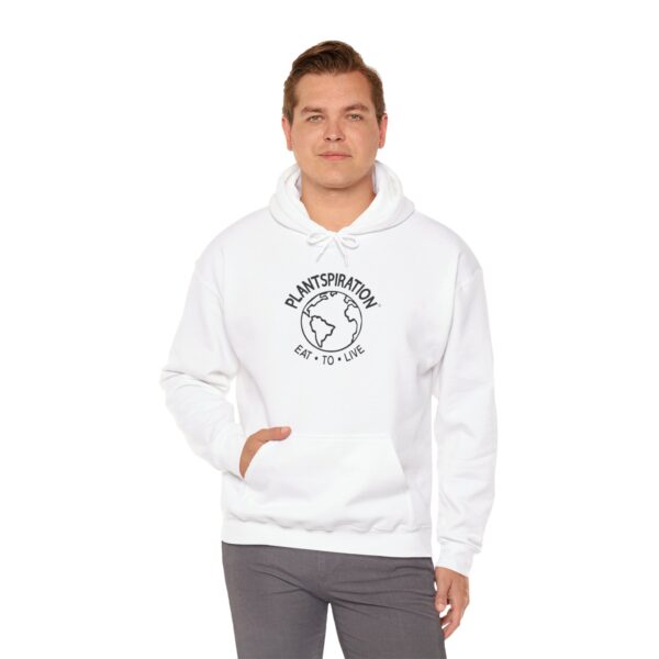 Plantspiration® Black & White Unisex Heavy Blend™ Hooded Sweatshirt - Image 9