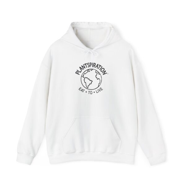 Plantspiration® Black & White Unisex Heavy Blend™ Hooded Sweatshirt