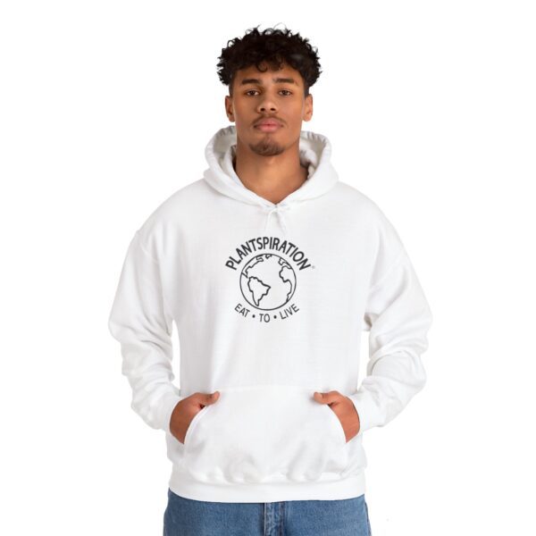 Plantspiration® Black & White Unisex Heavy Blend™ Hooded Sweatshirt - Image 7