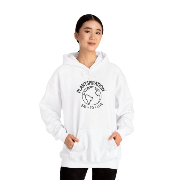 Plantspiration® Black & White Unisex Heavy Blend™ Hooded Sweatshirt - Image 6