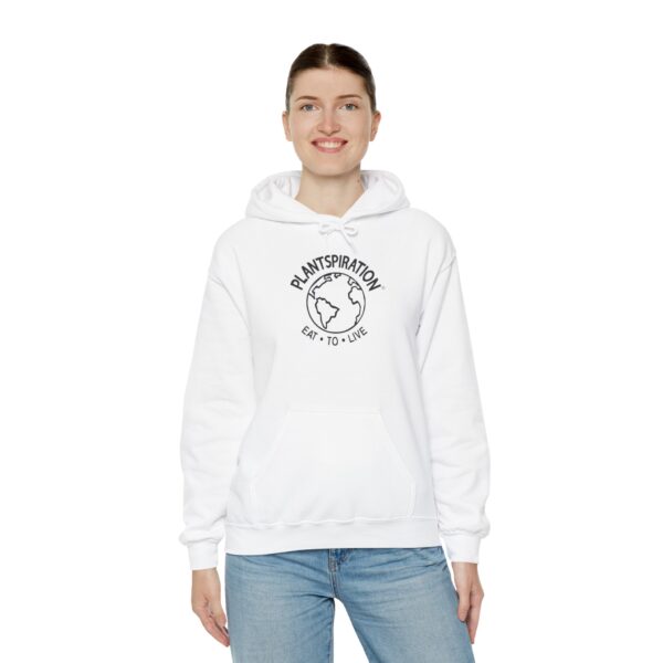 Plantspiration® Black & White Unisex Heavy Blend™ Hooded Sweatshirt - Image 8