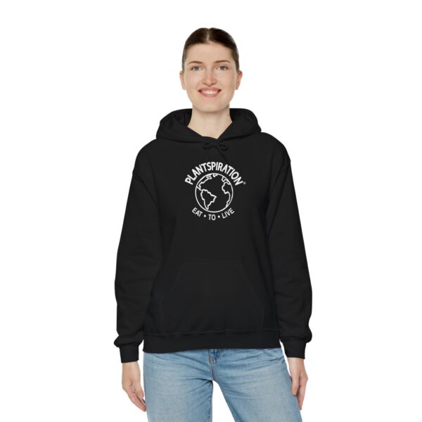 Plantspiration® Black & White Unisex Heavy Blend™ Hooded Sweatshirt - Image 21